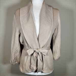 BCBGMaxAzria Tan Knit Cardigan Size Medium
